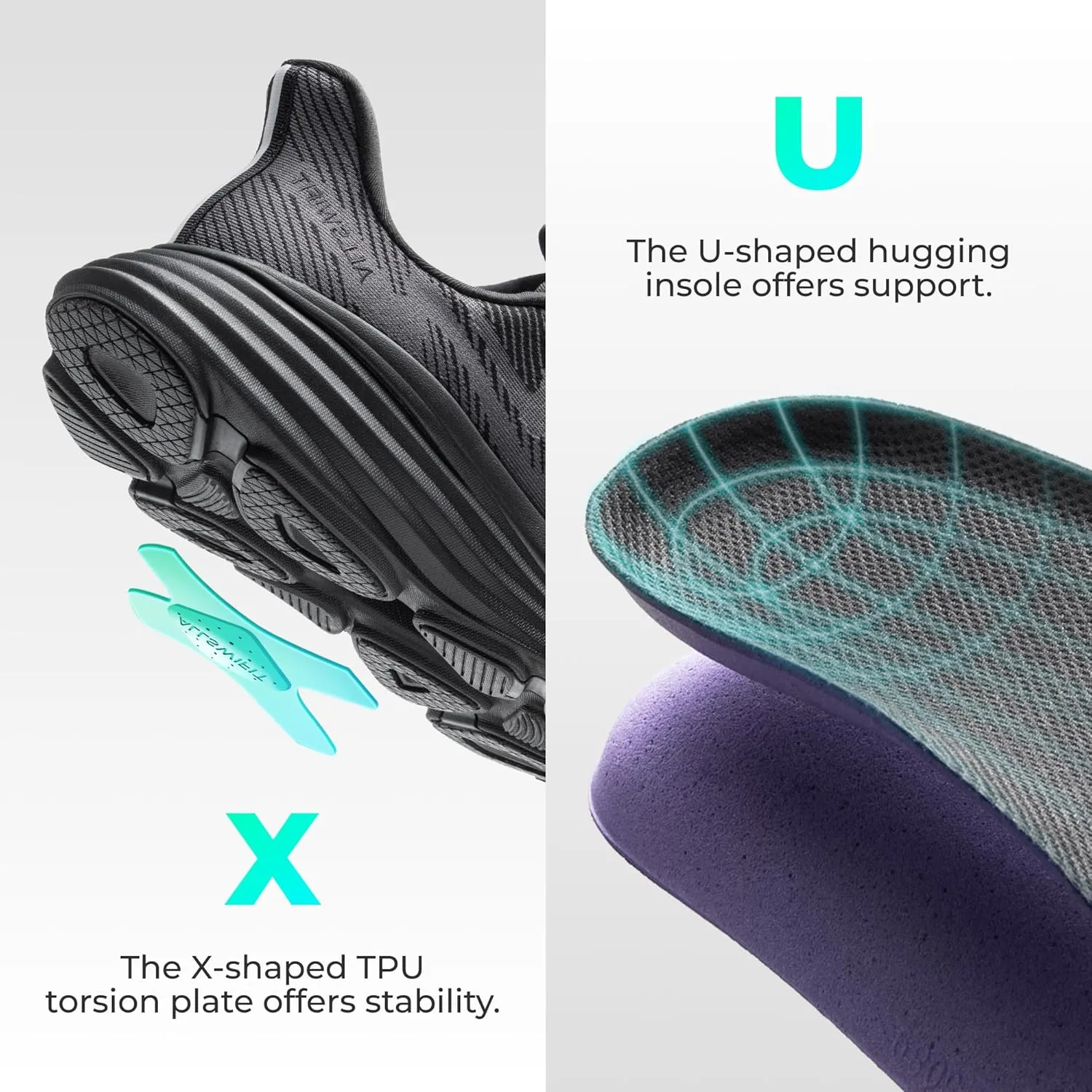 Men's Slip On Walking Shoes Hands-Free Cushion Running Tennis SwiftPlush Non-Slip Comfortable Workout Gym Athletic Fashion Sneakers