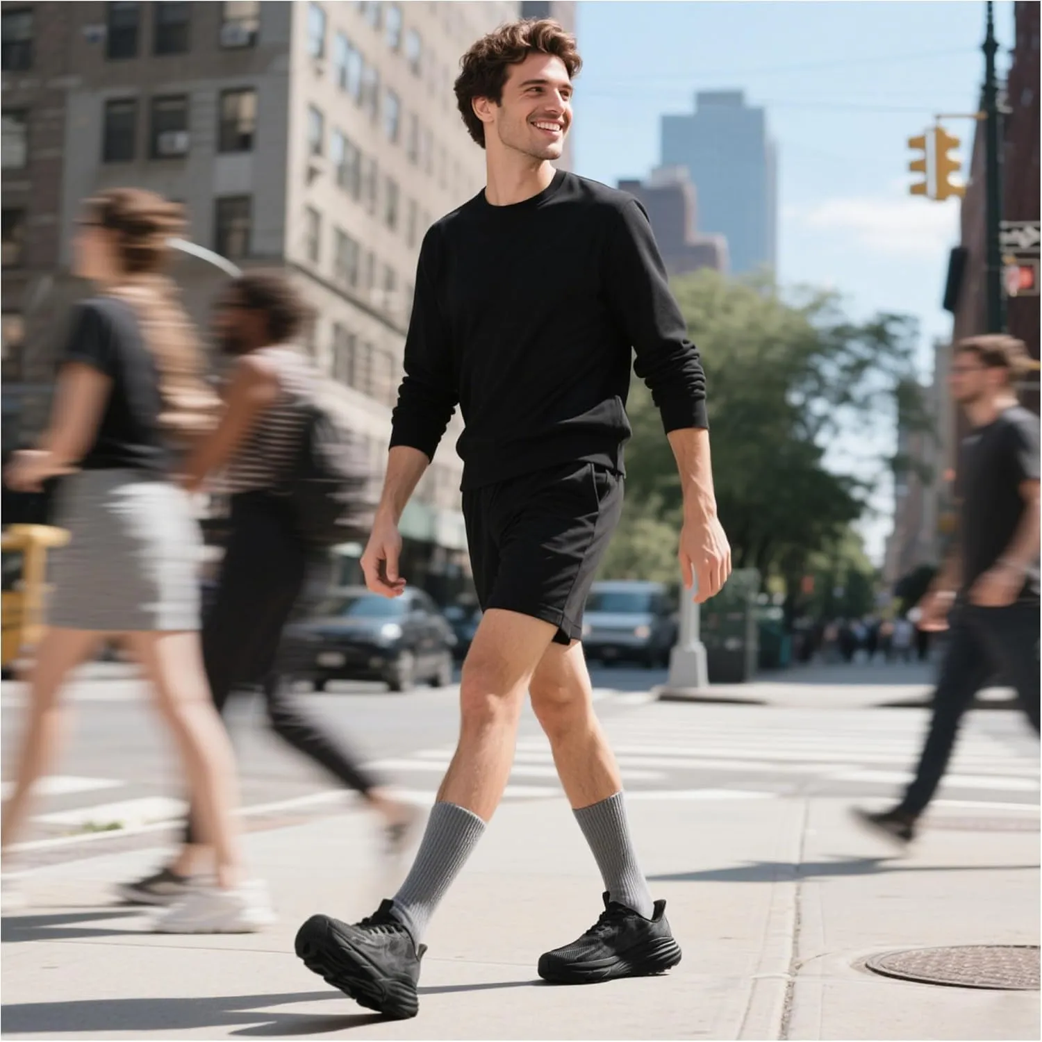 Men's Slip On Walking Shoes Hands-Free Cushion Running Tennis SwiftPlush Non-Slip Comfortable Workout Gym Athletic Fashion Sneakers