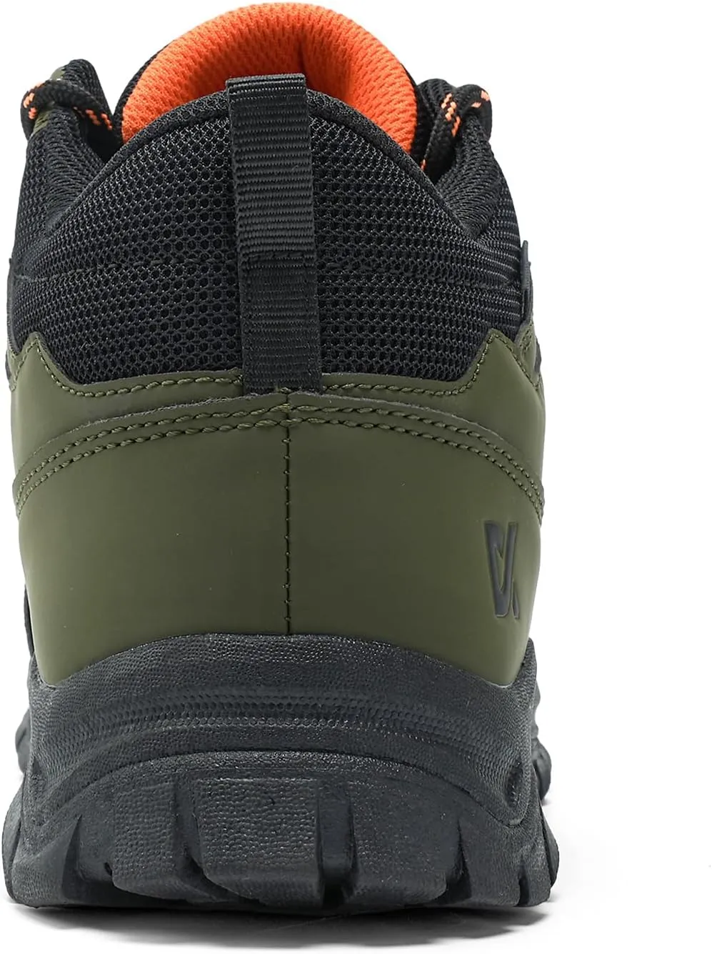 Men's Steel Toe Work Shoes, Black, Indestructible Green, Waterproof, Non Slip, Puncture Proof, Composite Toe, Outdoor, Hiking, Sports, Casual, Winter, Solid, Leather, Athletic Shoes