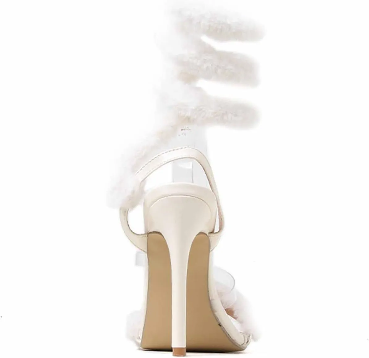 MSYINGL Women's Sexy Strappy Heel Sandals,Summer Pointed Toe Open Toe High Heels, Party Dance Valentine Dress Pumps Shoes