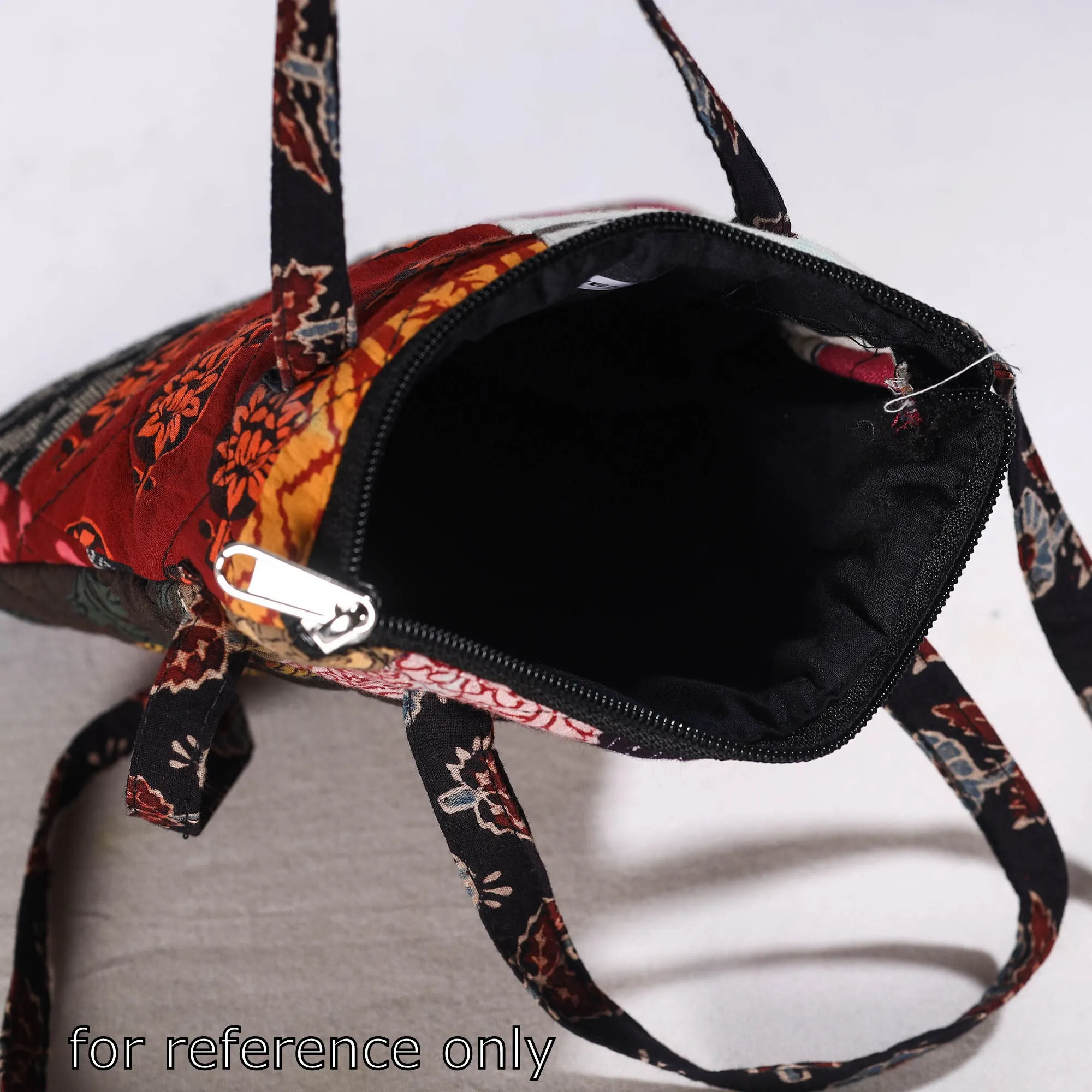 Multicolor - Handmade Quilted Cotton Patchwork Sling Bag 36