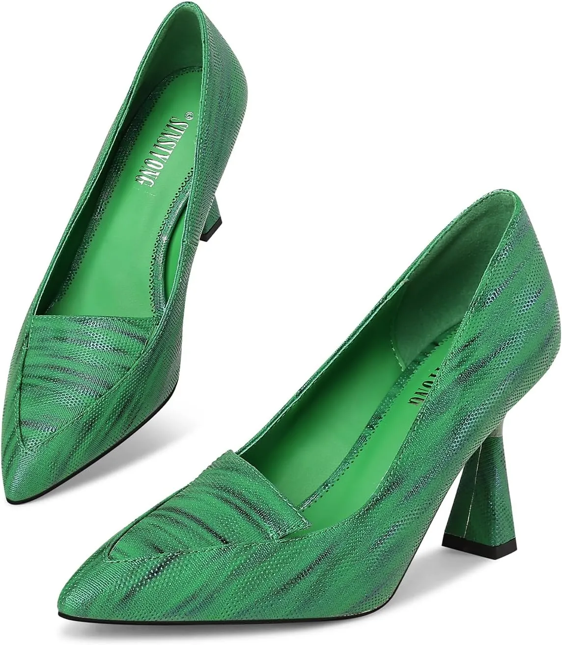 Multicolor High Heels for Women Pointed Toe Stiletto Heel Pumps Comfortable Dress Shoes