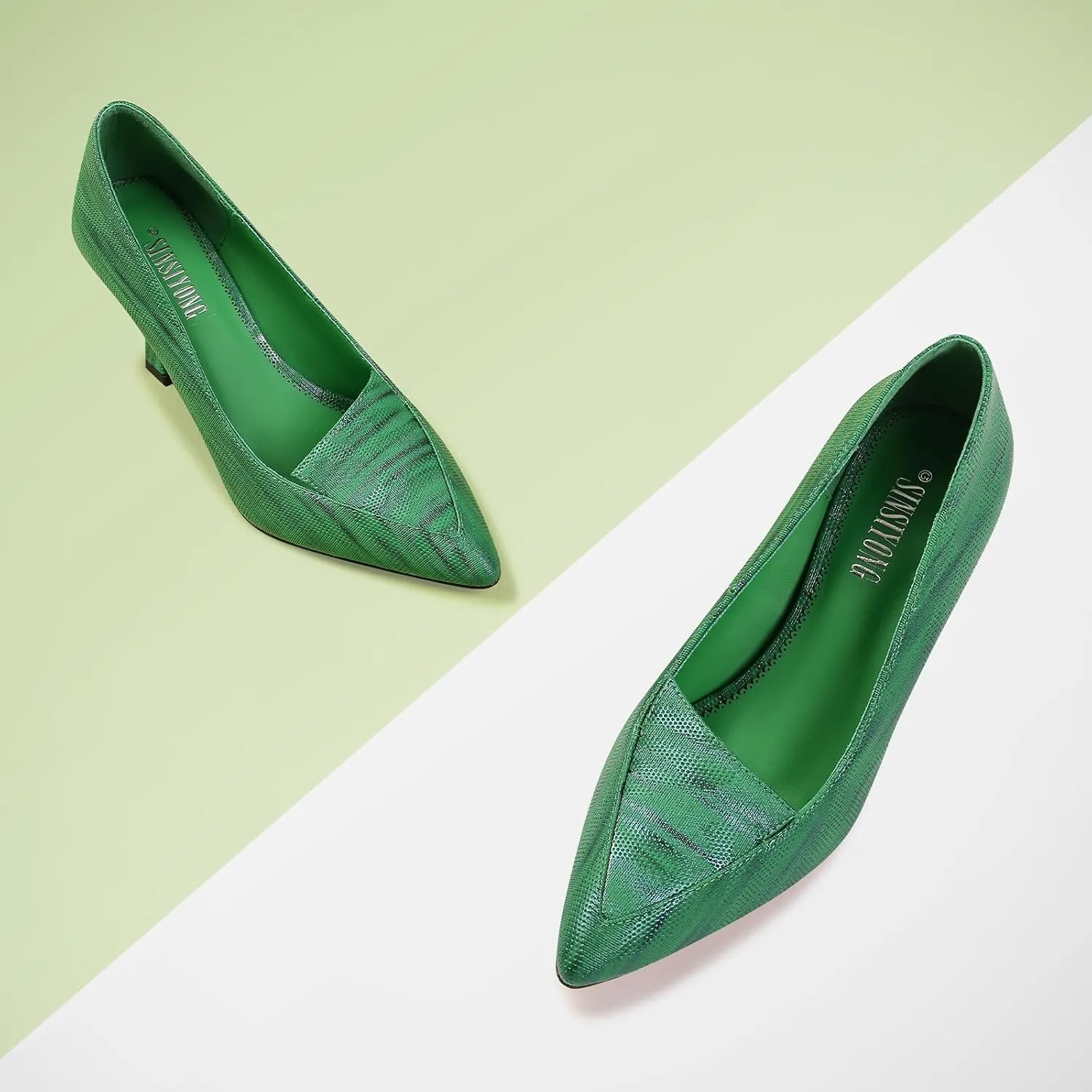 Multicolor High Heels for Women Pointed Toe Stiletto Heel Pumps Comfortable Dress Shoes
