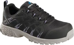 Nautilus Safety Footwear Stratus CT Shoes for Women  Breathable Synthetic Upper  Heel and Toe Guards Black 4 D - Wide