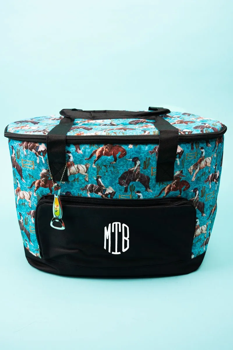 NGIL Blue Ridge Rodeo and Black Cooler Tote with Lid