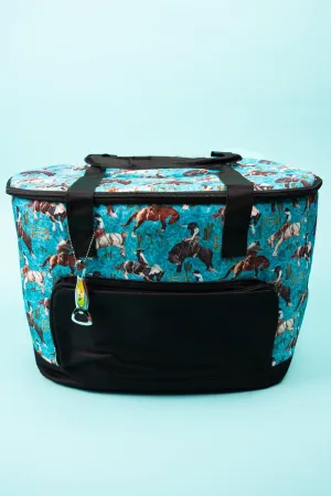 NGIL Blue Ridge Rodeo and Black Cooler Tote with Lid