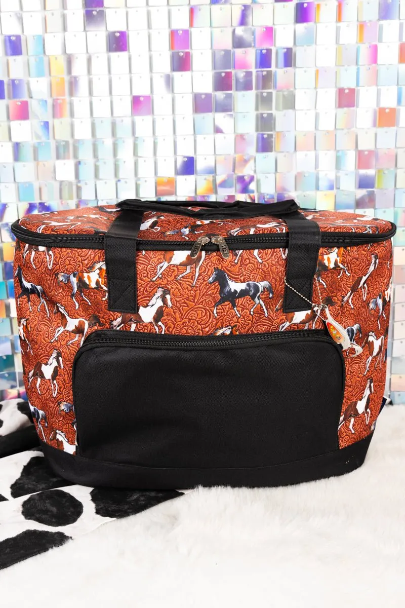 NGIL Hold Your Horses and Black Cooler Tote with Lid