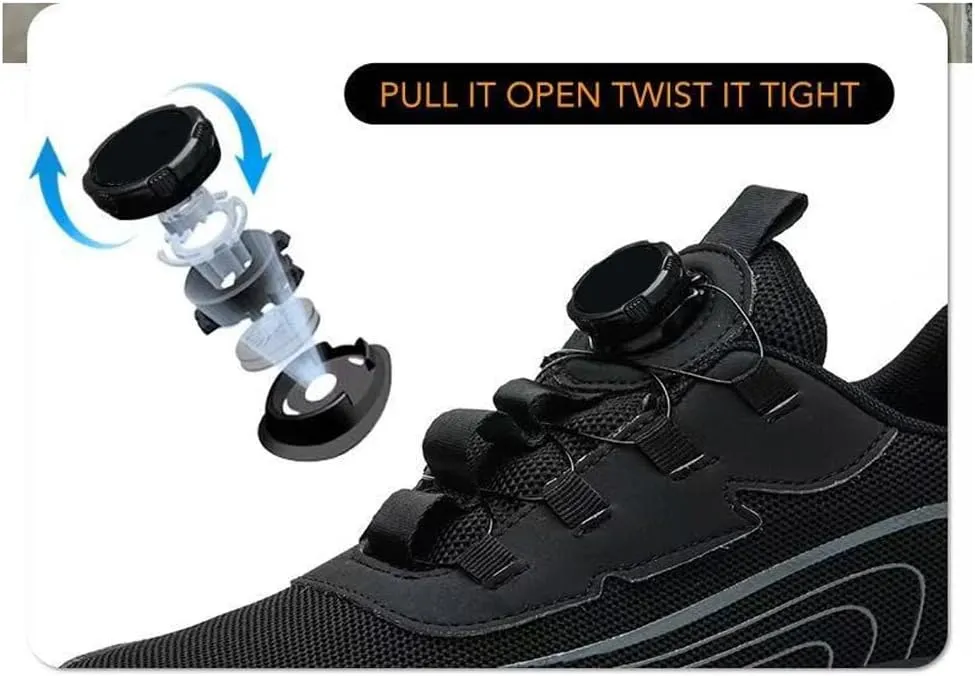 Noozier Safety Shoes Noozier Safety Shoes Mens Steel Toe Comfortable Puncture Proof Sneakes Boots Air Cushion for Industrial and Construction Industries