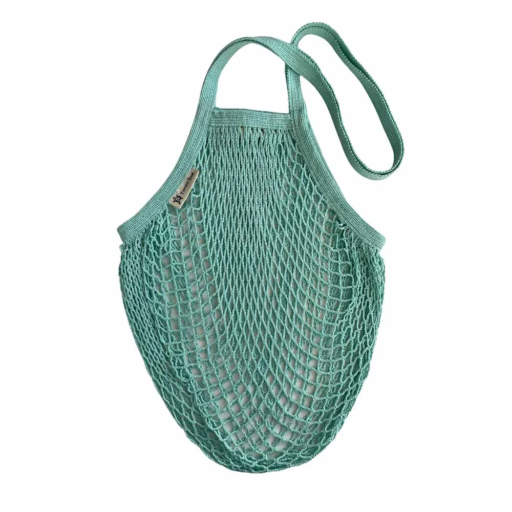 Organic Cotton Long-Handled String Bag by Turtle Bags - Various Colours