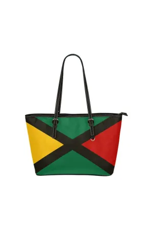 Pan African Colors Leather Tote Bag/Small
