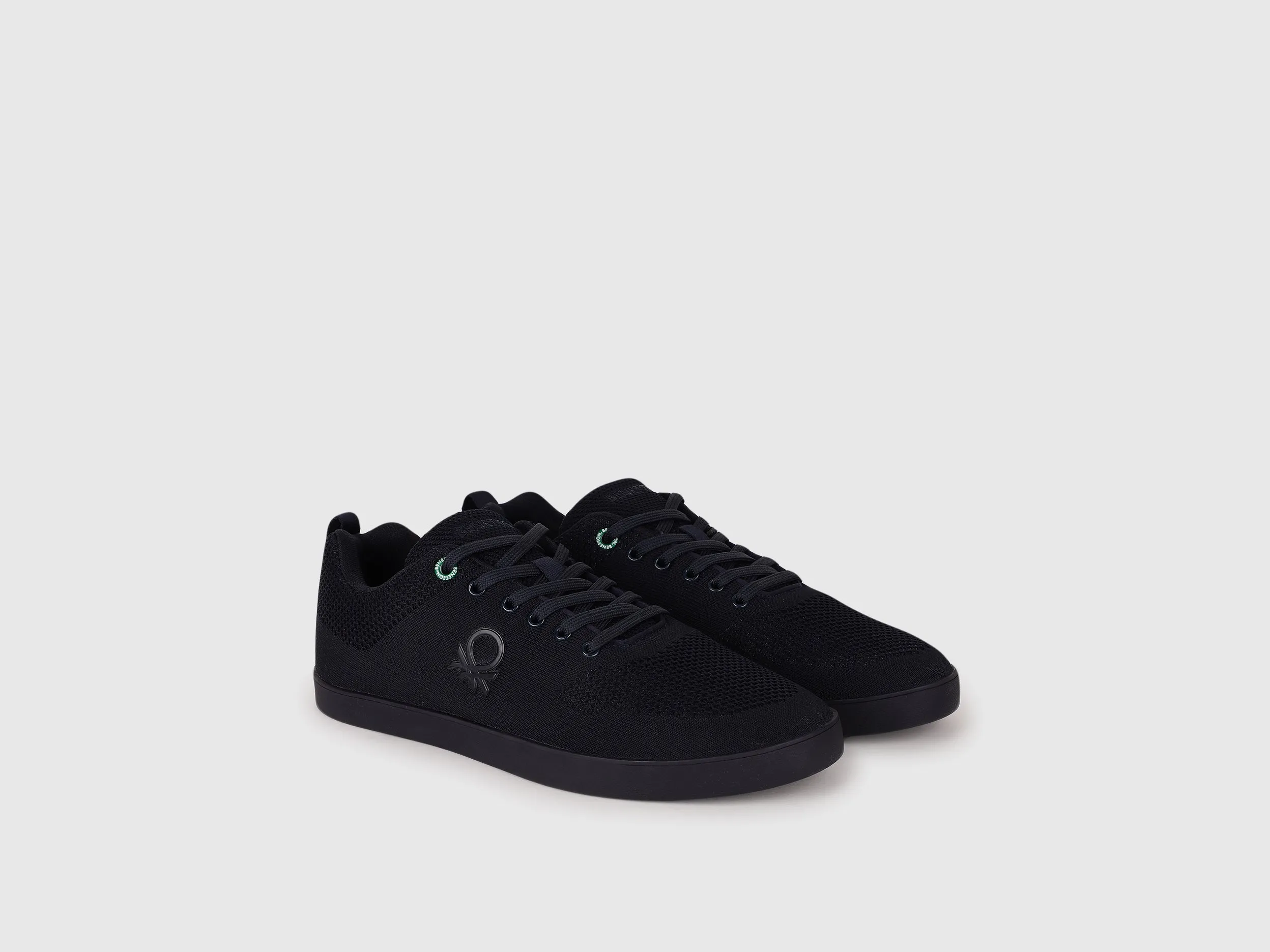 Patterned Lace-Up Sneakers