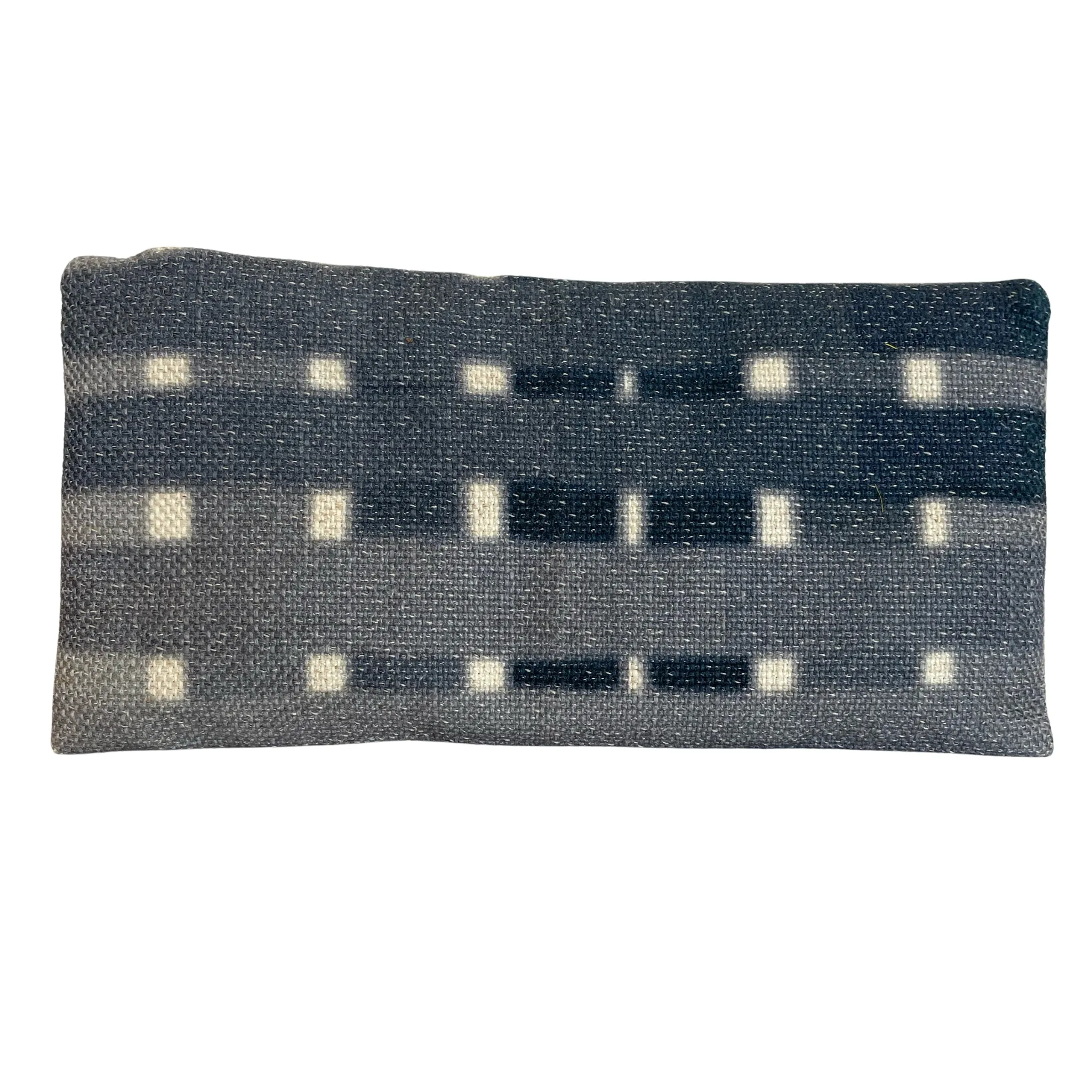 Pouch in Blue & White Grid