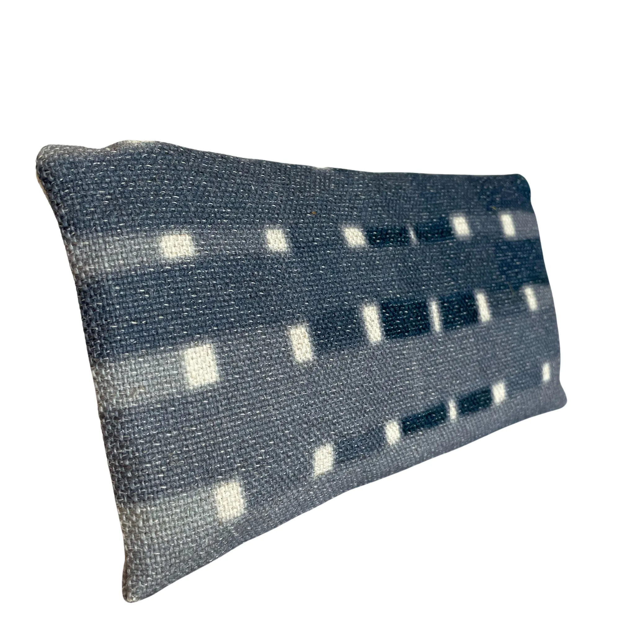 Pouch in Blue & White Grid