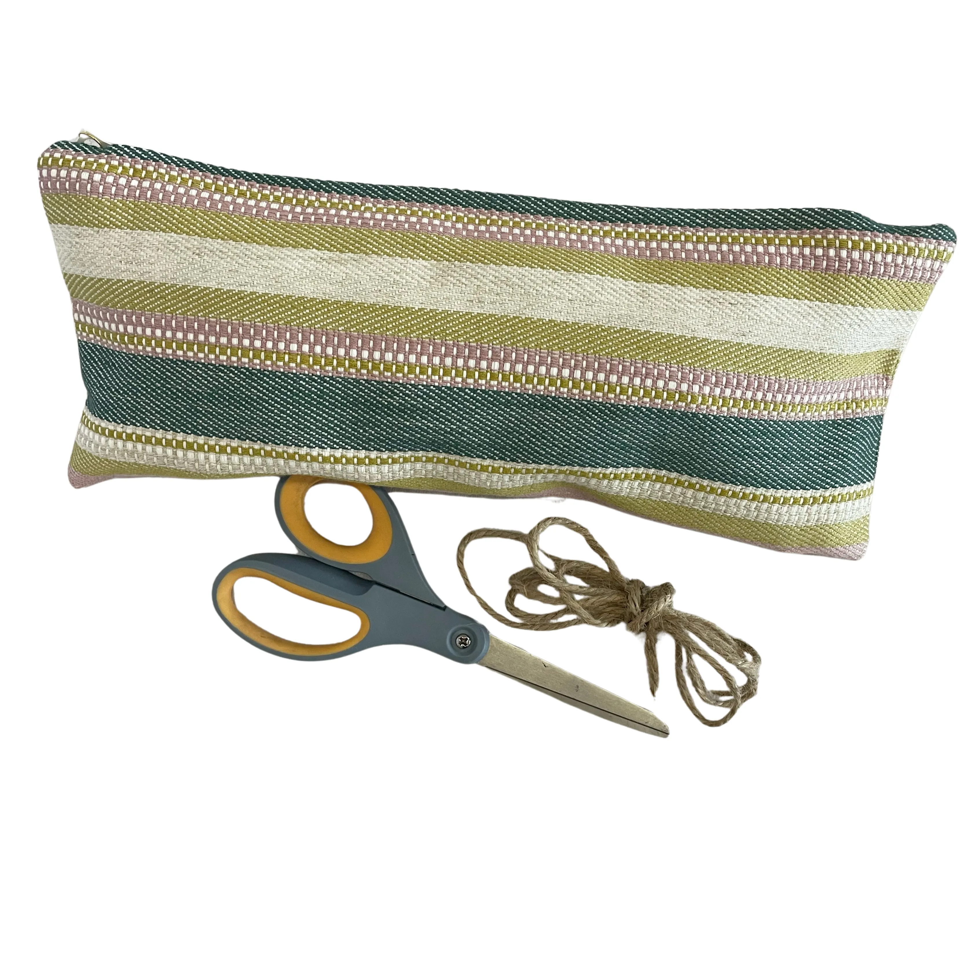 Pouch in Colorful Stripes