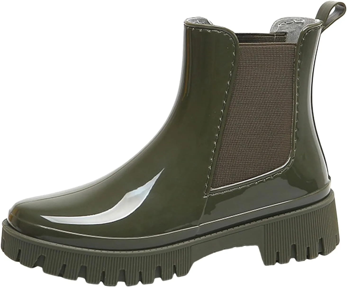 Rain Boots Women Ankle Rain Boots Waterproof Rubber Chelsea Boots Short Rain Boots Waterproof Garden Shoes
