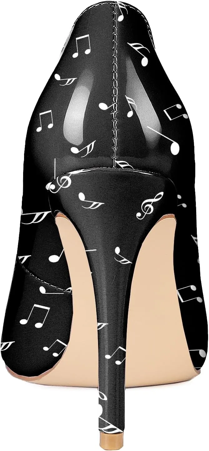 Reindee Lusion Womens High Stiletto Heels Pumps Crystal Printed Closed Toe Sexy Pumps Shoes