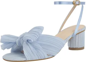 Richealnana Women's Ankle Strap Bowknot Open Toe Block Heel Sandals Wedding Dress Shoes