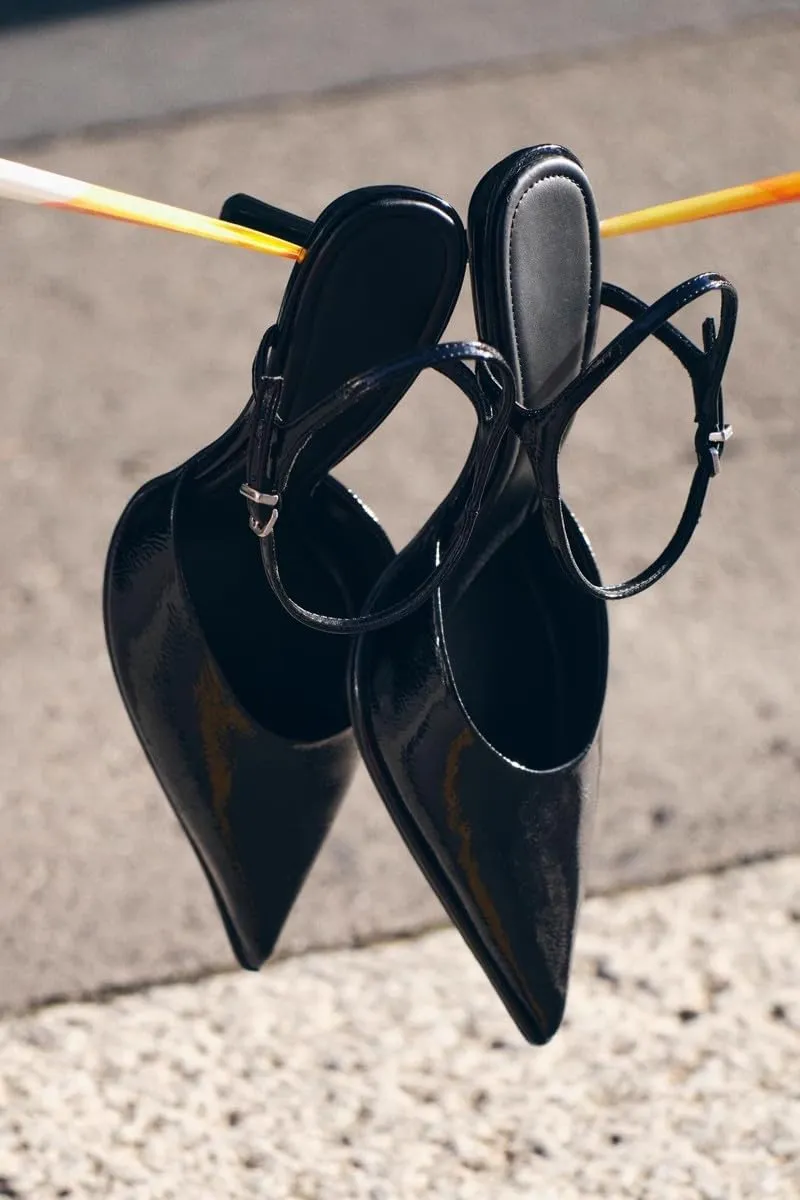 SAFECAMS Ankle Strap Heels for Women Closed Pointed Toe Stiletto Pump Shoes High Heels Sandals Party Wedding Dress Sexy Sandal Shoes