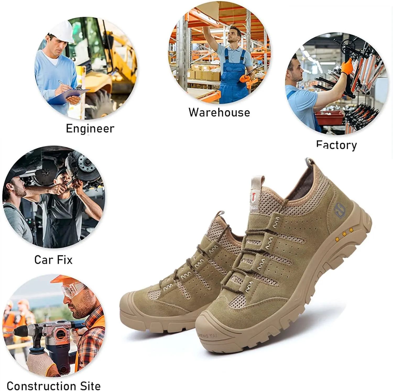 Safety Composite Toe Working Boots,Perfect for Industrial and Construction site, Slippery KitchenManufacture and Warehouse use,