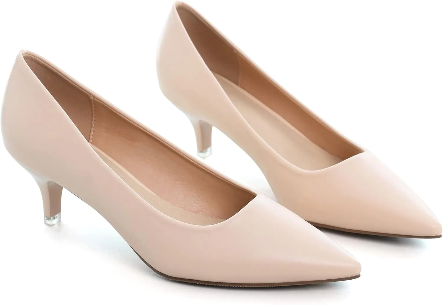 SAILING LU Pumps Shoes for Women Low Heels Wedding Dressy Sexy Kitten Heels Closed Pointed Toe Pumps Shoes