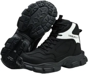 Steel Toe Boots for Women Working Lightweight Indestructible Safety Shoes Wide Width Fit, Soft Comfort, Anti-Smashing & Puncture-Resistant, Non-Slip/Non-Skid