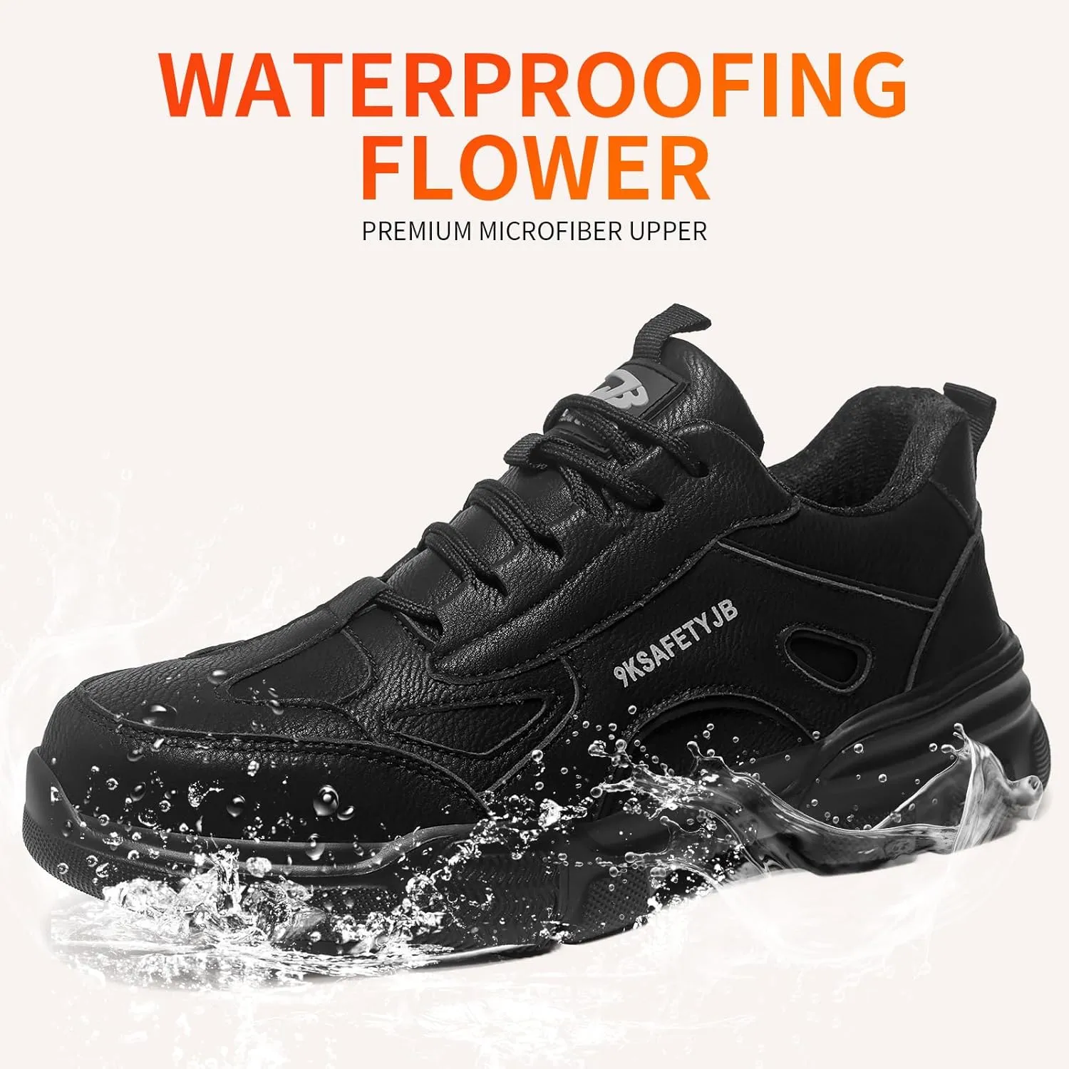 Steel Toe Shoes for Men Puncture Proof Indestructible Industry Construction Work Shoes Lightweight Comfortable Breathable Steel Toe Safety Sneakers