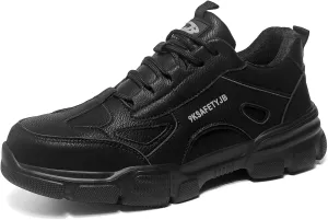 Steel Toe Shoes for Men Puncture Proof Indestructible Industry Construction Work Shoes Lightweight Comfortable Breathable Steel Toe Safety Sneakers