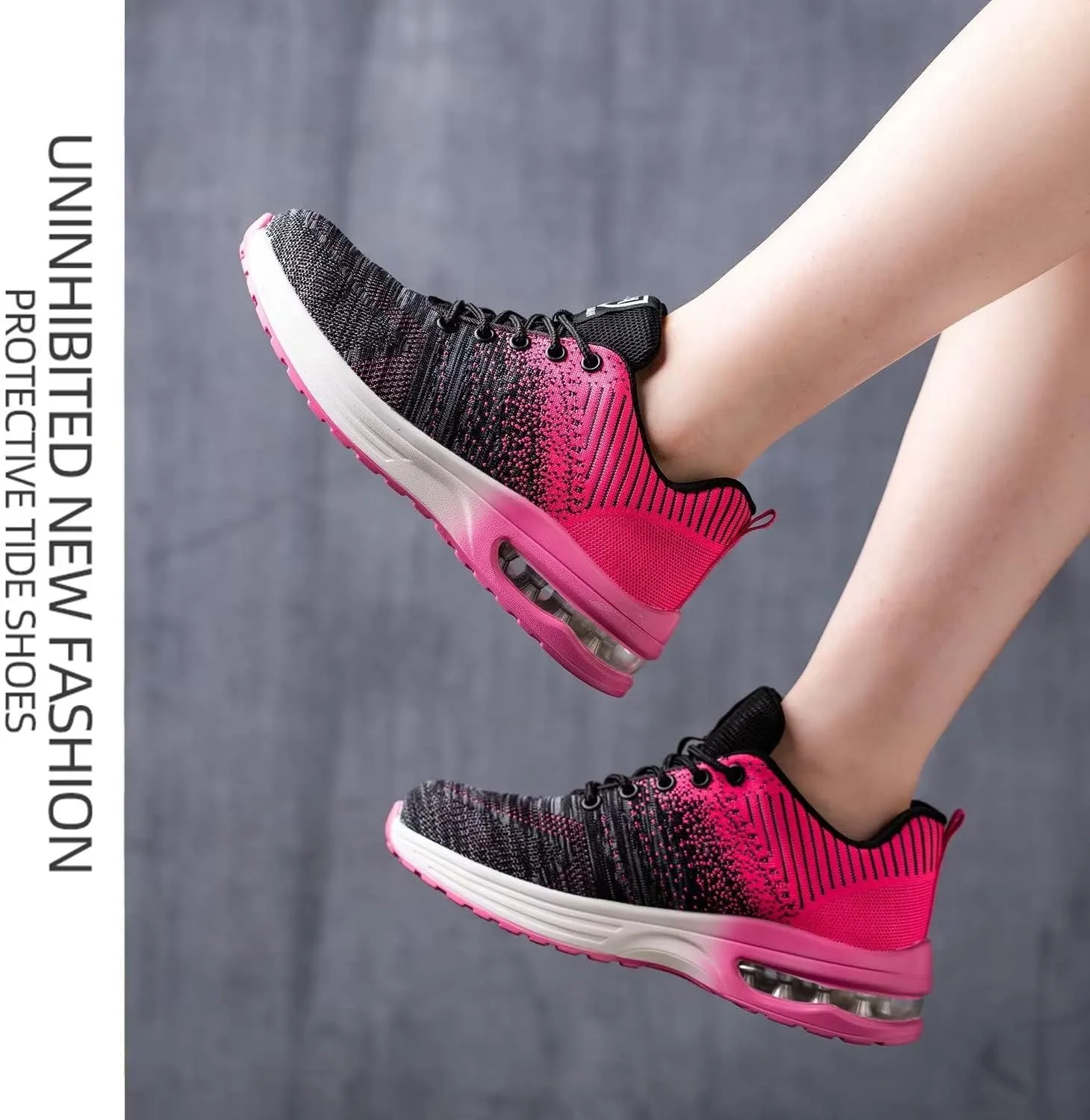 Steel Toe Work Shoes for Women Lightweight Breathable Safety Shoes Anti-Pierce Construction Work Sneakers Nonslip Sports Shoes Gift