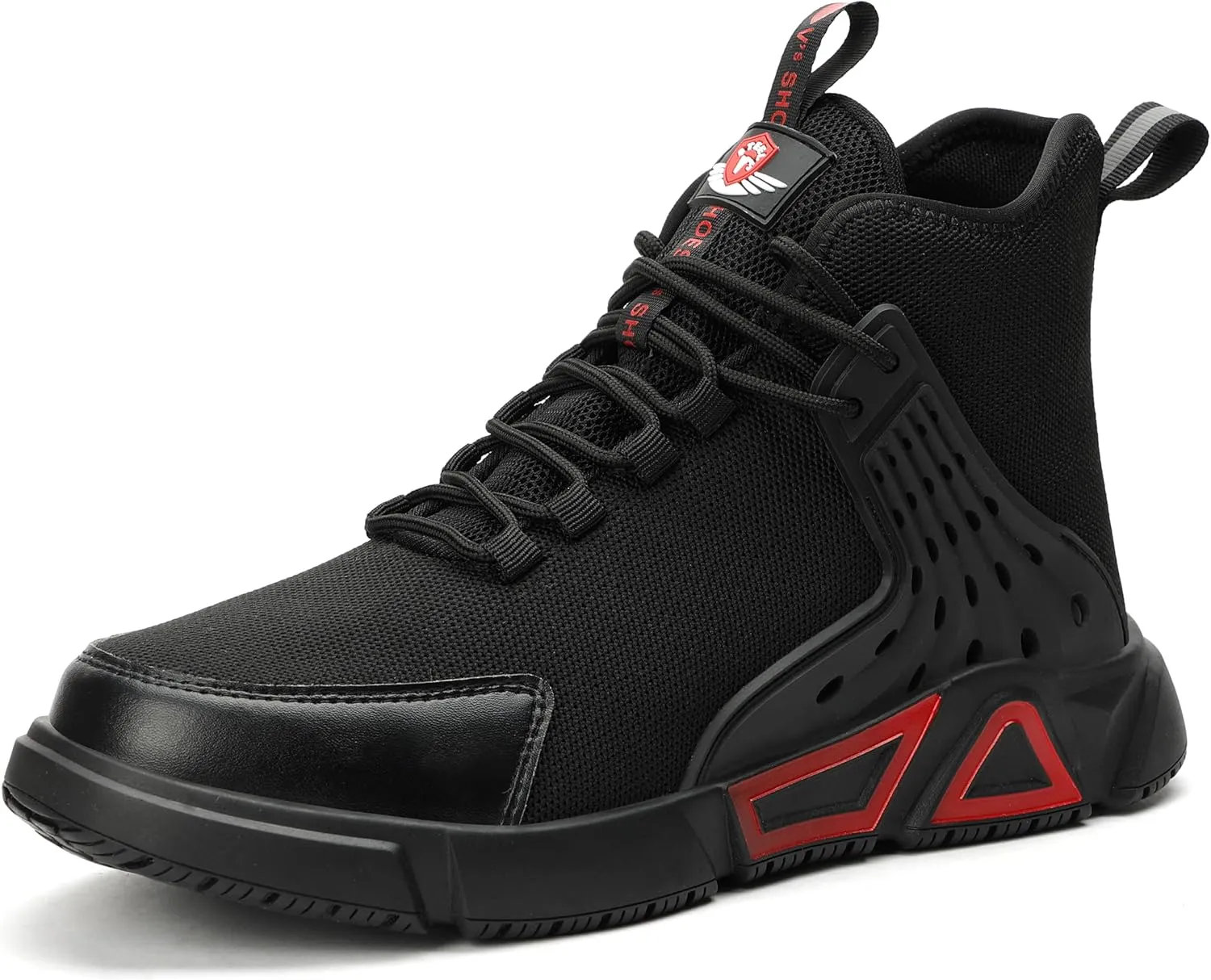 STEEL V's Men & Women Steel-Toe Work Shoes, Composite Toe, Lightweight, Breathable, Durable, Slip-Resistant, Arch Support, Oder Selector, Industrial Athlete, Zapatos de Seguridad para Hombres y Mujer