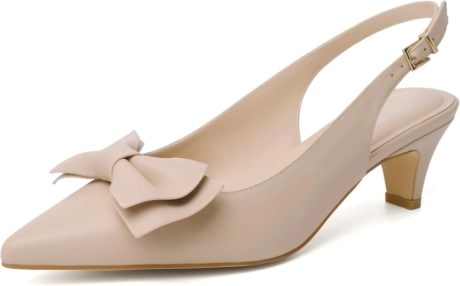 Susanny Slingback Heels for Women Stiletto Closed Pointed Toe Dress Shoes Heels Sexy Kitten Pumps Wedding Party Evening Prom Dance Ankle Strappy Shoes