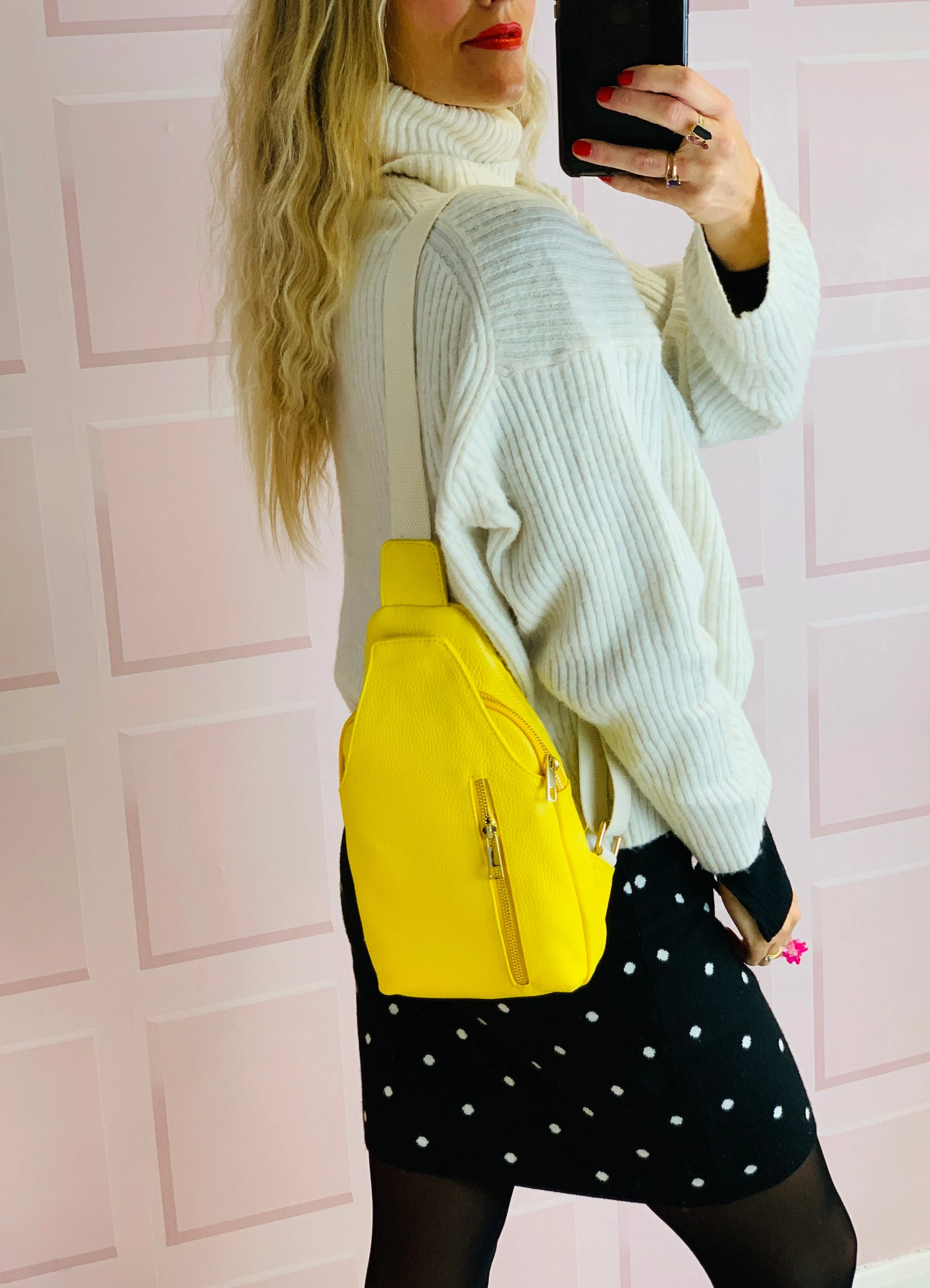 The Milano Sling Bag Yellow