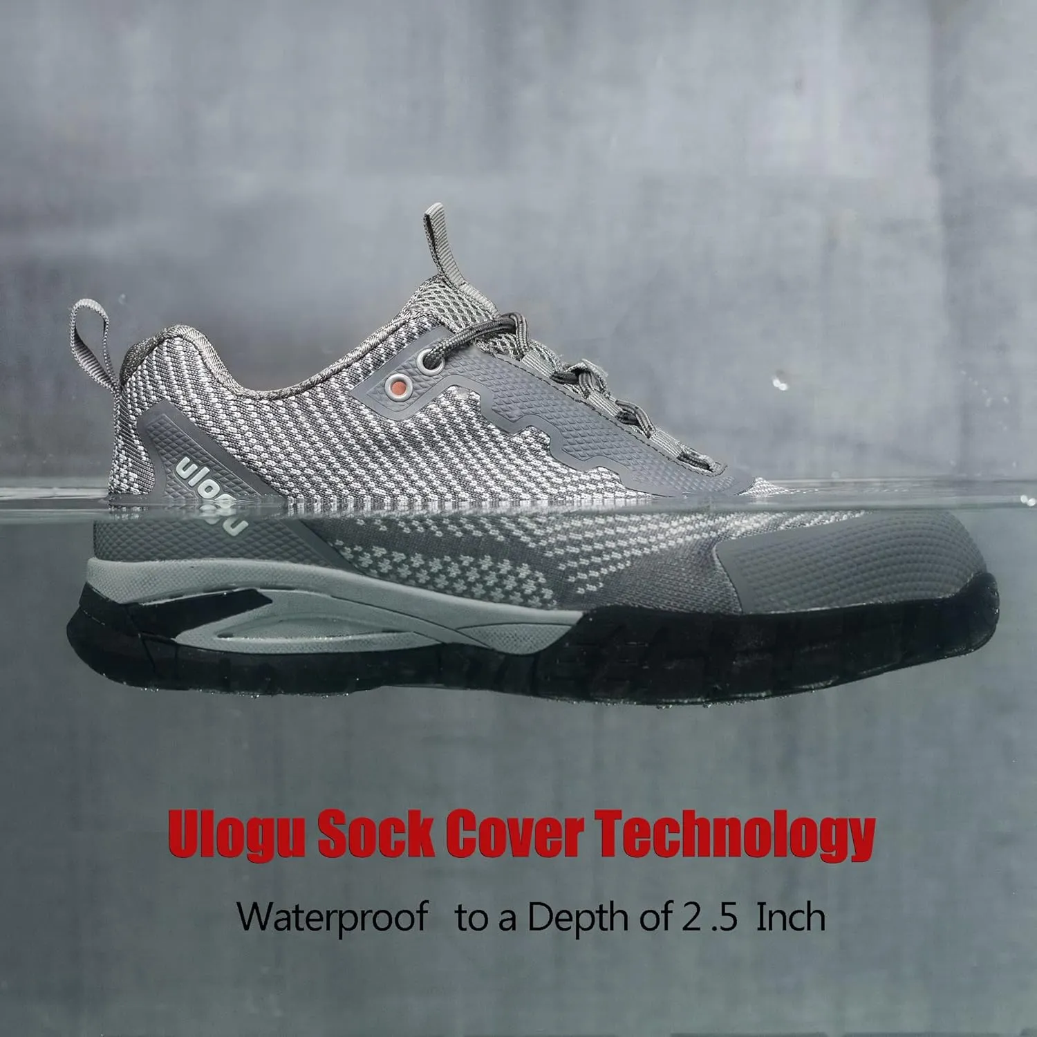ulogu Waterproof Hiking Shoes for Men Women Comfy Lightweight Non-Slip All Day Walking Work Sneakers 6-Month Warranty