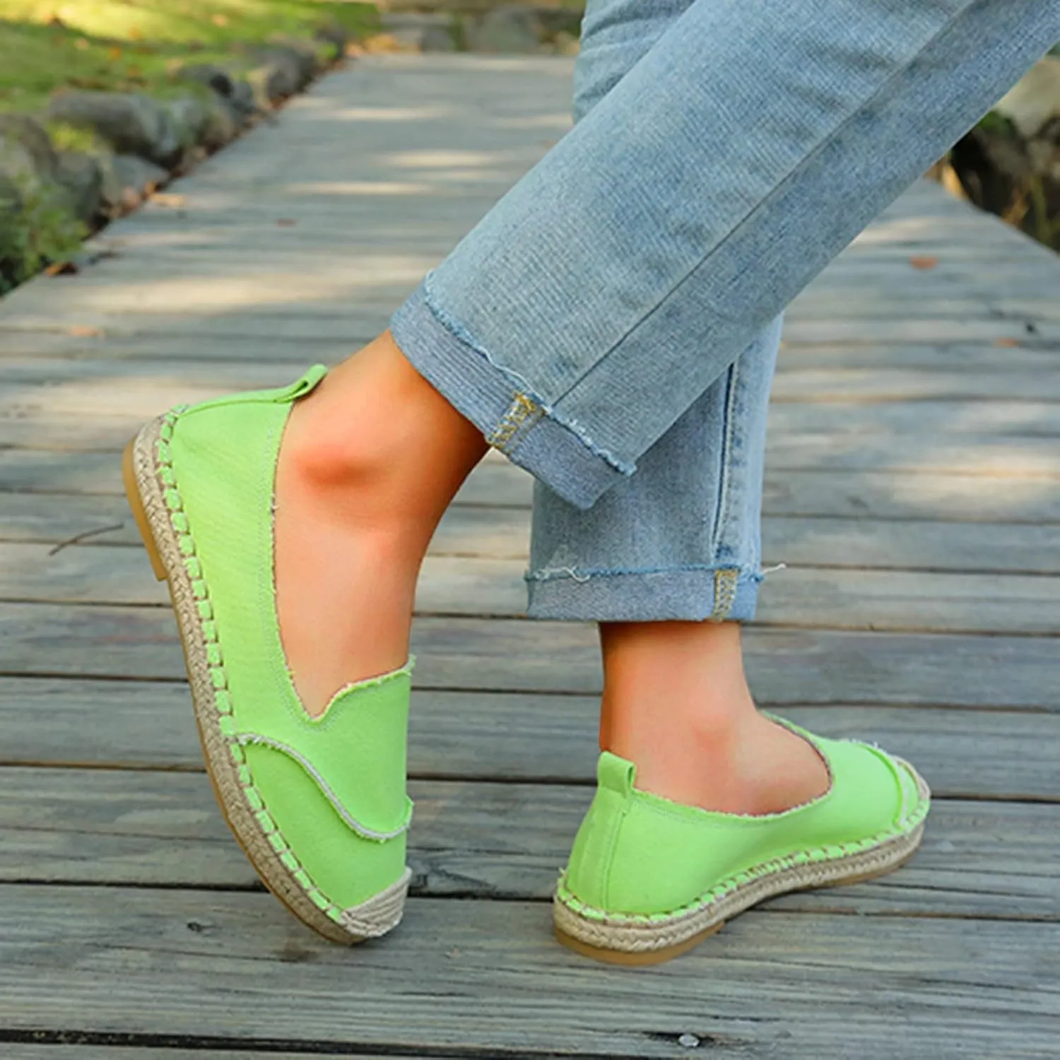 Woman Sandals Size 9 Retro Women's Casual Shallow Shoes Solid Flat Women Casual Dress Shoes 11.5 for Summer