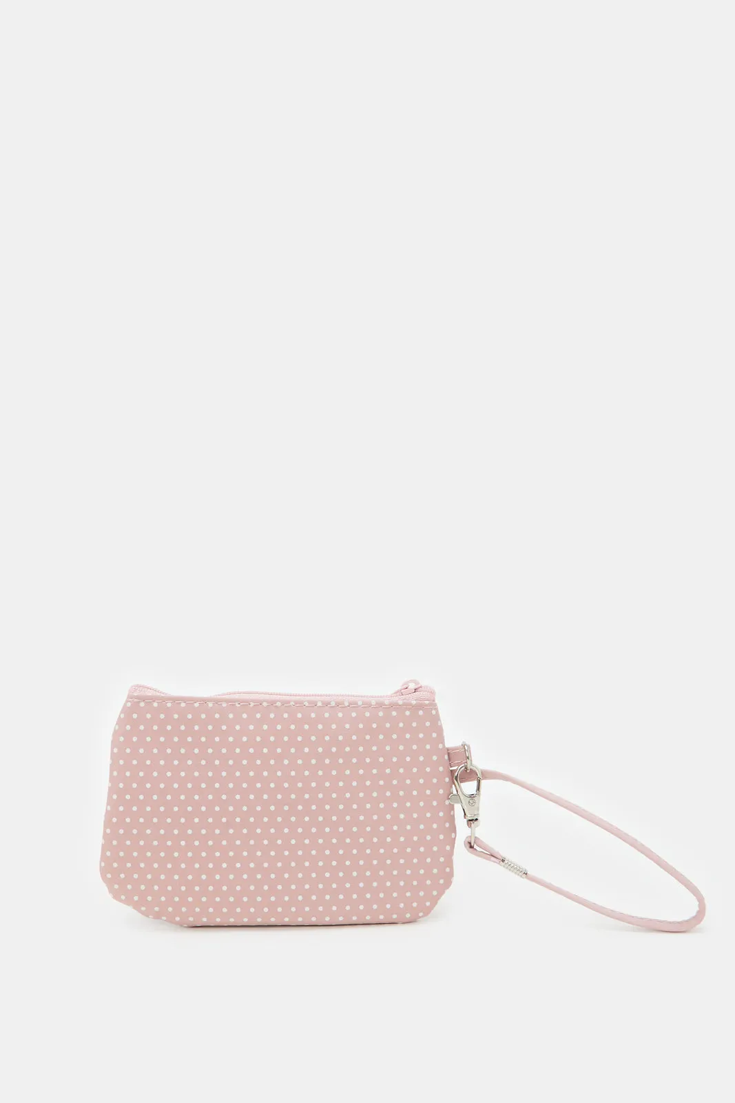 Women Pink Printed Cosmetic Pouch Set (4 Piece)