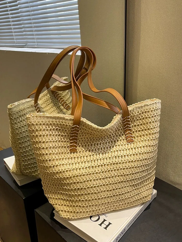 Women's Bag Spring and Summer Simplicity All-Match Super Hot Straw Woven Bag