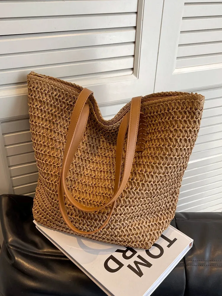 Women's Bag Spring and Summer Simplicity All-Match Super Hot Straw Woven Bag