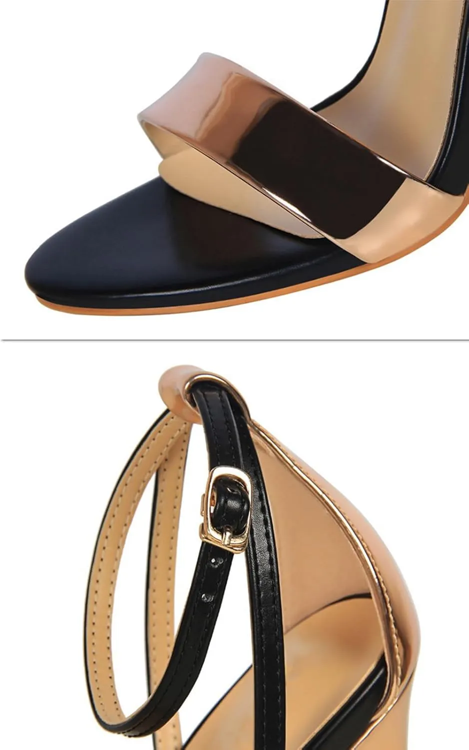Women's Heeled Sandals Stilettos Open Shallow Mouthed Pointed Ankle Strap Heels Sexy Comfort Strappy Dress Shoes Wedding Bridal Pumps Sandals
