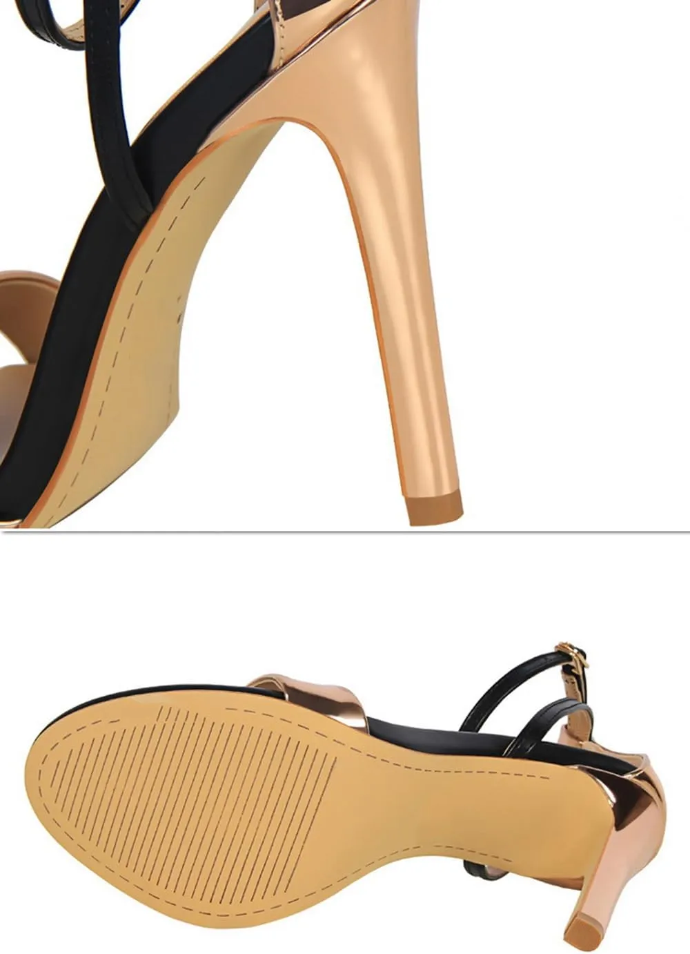 Women's Heeled Sandals Stilettos Open Shallow Mouthed Pointed Ankle Strap Heels Sexy Comfort Strappy Dress Shoes Wedding Bridal Pumps Sandals