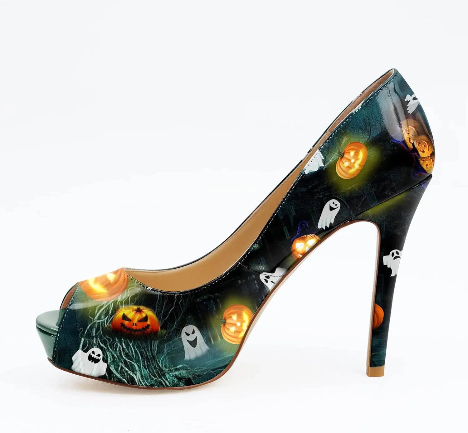 Womens Platform High Stiletto Sandals Heels Pumps Multicolor Floral Printed Peep Toe Sexy Shoes