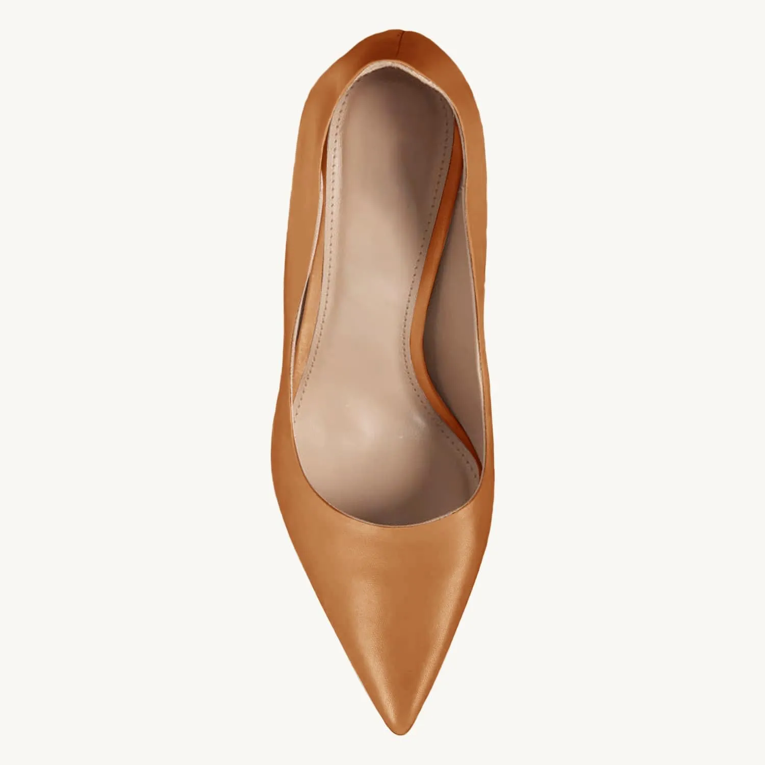 Women's Pointed Toe High Heel Pumps Closed Toe Flared Heel Slip-On Party Wedding Office Dress Shoes