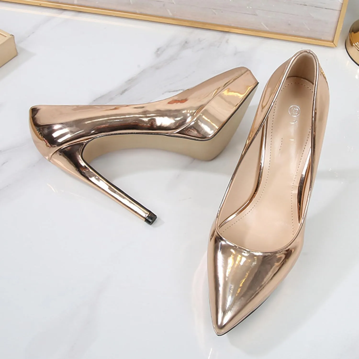 Women's Pumps Stiletto high Heels Closed Toe Platform Sexy Heels for Dress Shoes