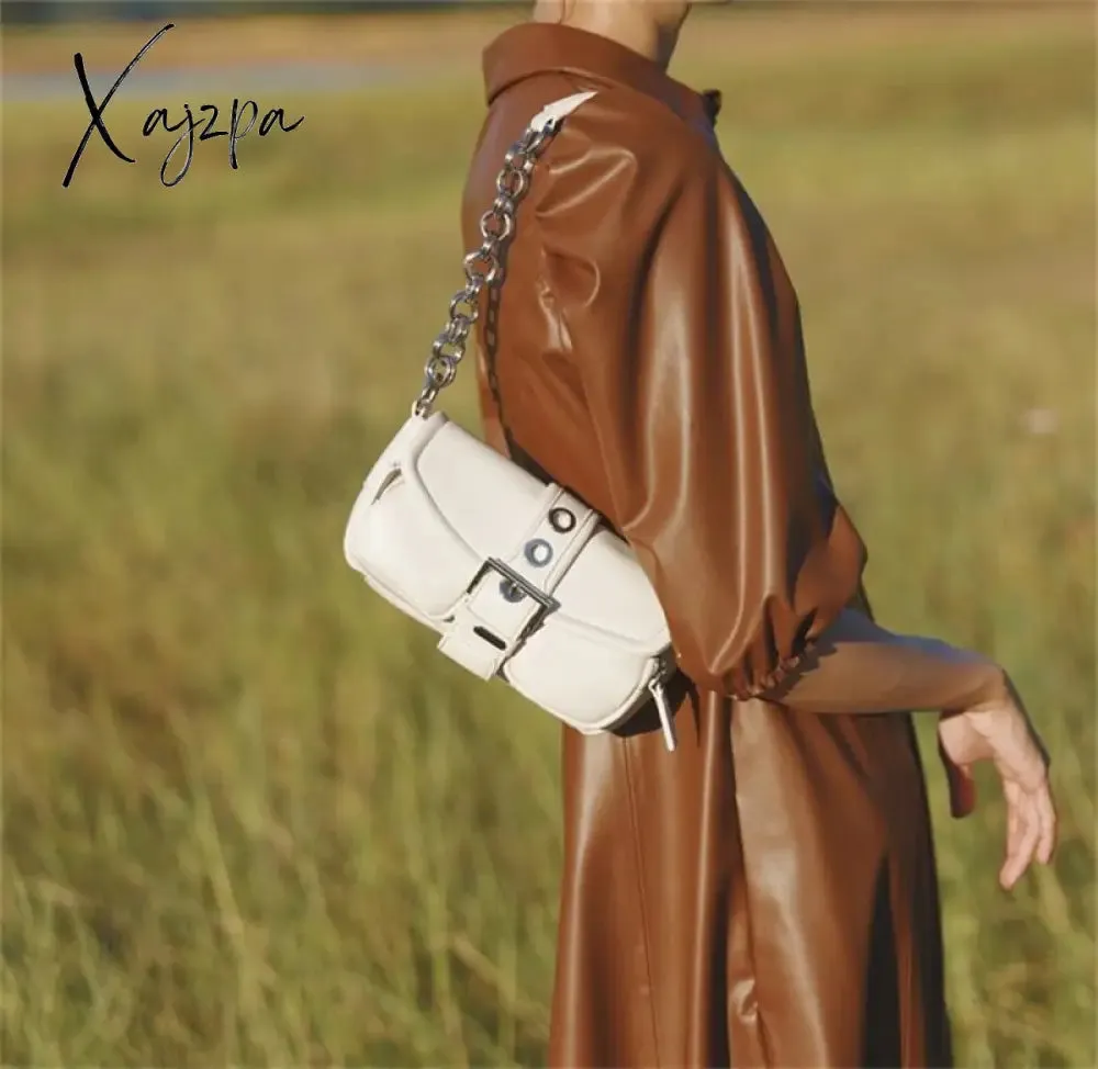 Xajzpa - Vintage Square Armpit bag Fashion Female High-quality PU Leather Women's Designer mini Handbag Vintage Shoulder Messenger Bag