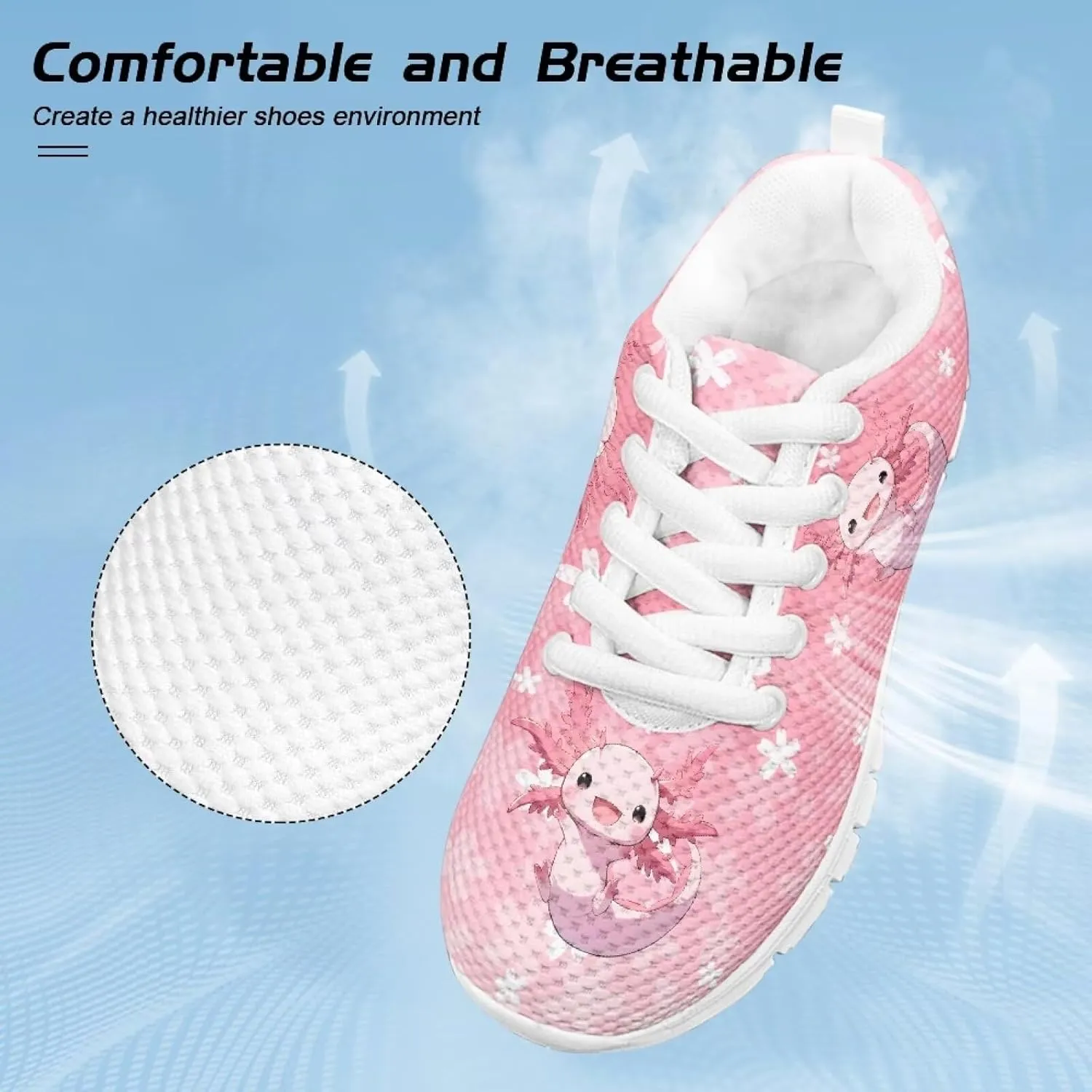 Yzaoxia Little/Big Kids Tennis Shoes for Girls Breathable Mesh Sneakers Lightweight Running Shoes Size 11-3